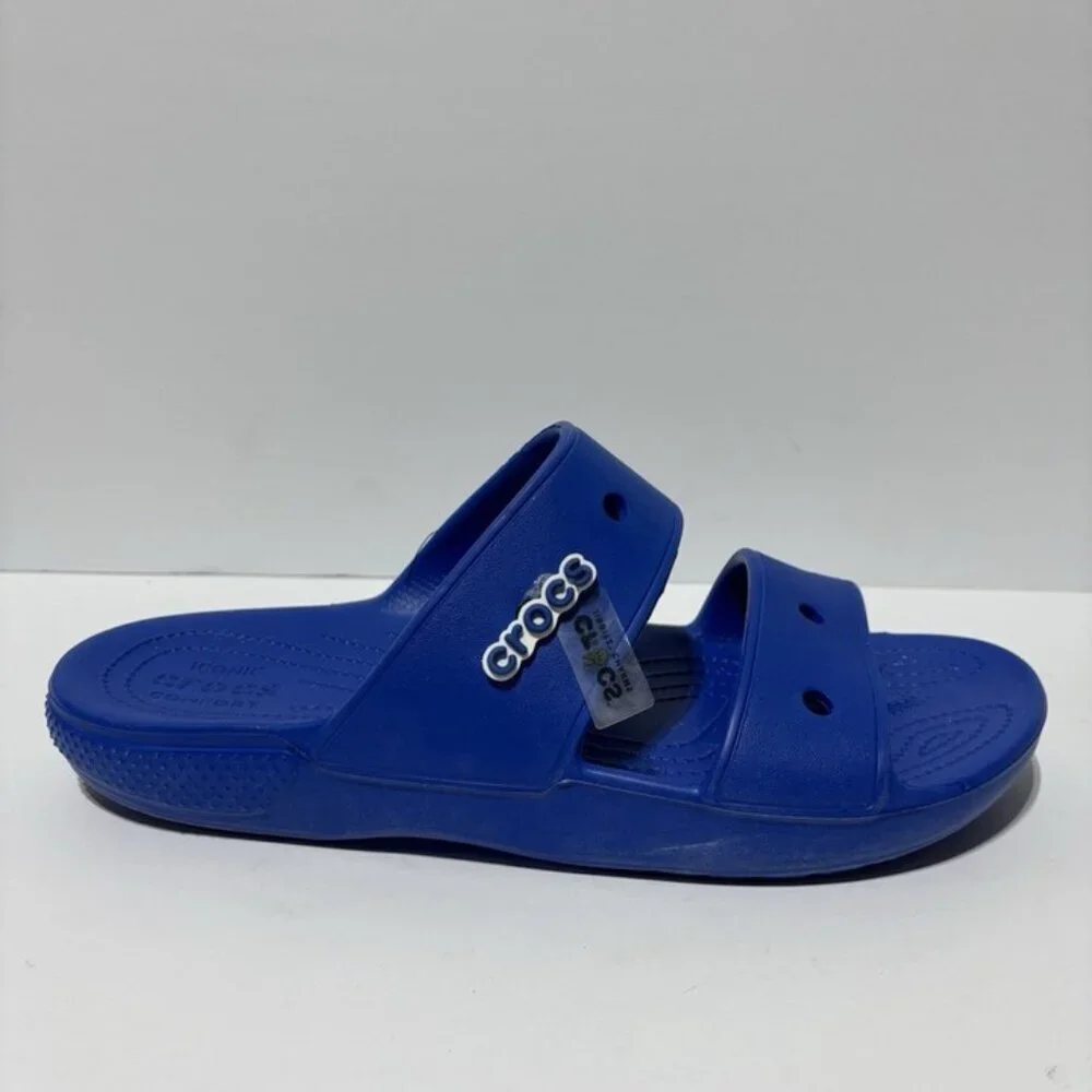 Crocs Men’s Classic Blue Flip Flop Sandals, Size 13 M
